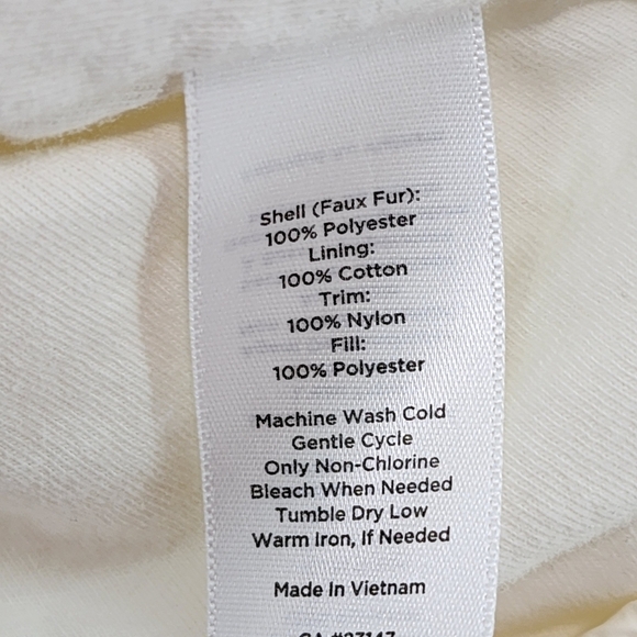 Talbots Women's Full Zip Faux Fur Sherpa Vest - SP - Picture 7 of 7